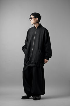画像をギャラリービューアに読み込む, kujaku oversized zip-up blouson / J-811 (black)