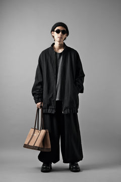 画像をギャラリービューアに読み込む, kujaku oversized zip-up blouson / J-811 (black)