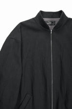 画像をギャラリービューアに読み込む, kujaku oversized zip-up blouson / J-811 (black)