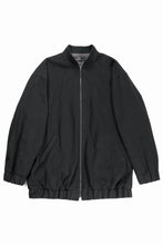 画像をギャラリービューアに読み込む, kujaku oversized zip-up blouson / J-811 (black)