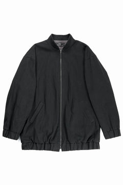 画像をギャラリービューアに読み込む, kujaku oversized zip-up blouson / J-811 (black)