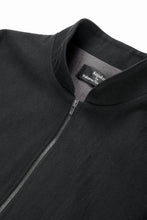 画像をギャラリービューアに読み込む, kujaku oversized zip-up blouson / J-811 (black)