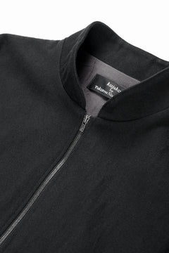 画像をギャラリービューアに読み込む, kujaku oversized zip-up blouson / J-811 (black)