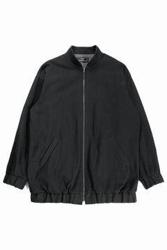 画像をギャラリービューアに読み込む, kujaku oversized zip-up blouson / J-811 (black)