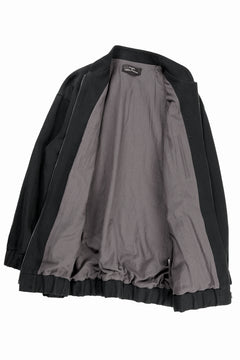 画像をギャラリービューアに読み込む, kujaku oversized zip-up blouson / J-811 (black)