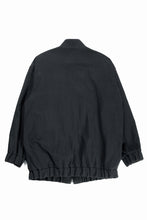 画像をギャラリービューアに読み込む, kujaku oversized zip-up blouson / J-811 (black)