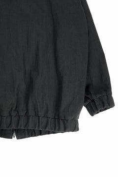 画像をギャラリービューアに読み込む, kujaku oversized zip-up blouson / J-811 (black)