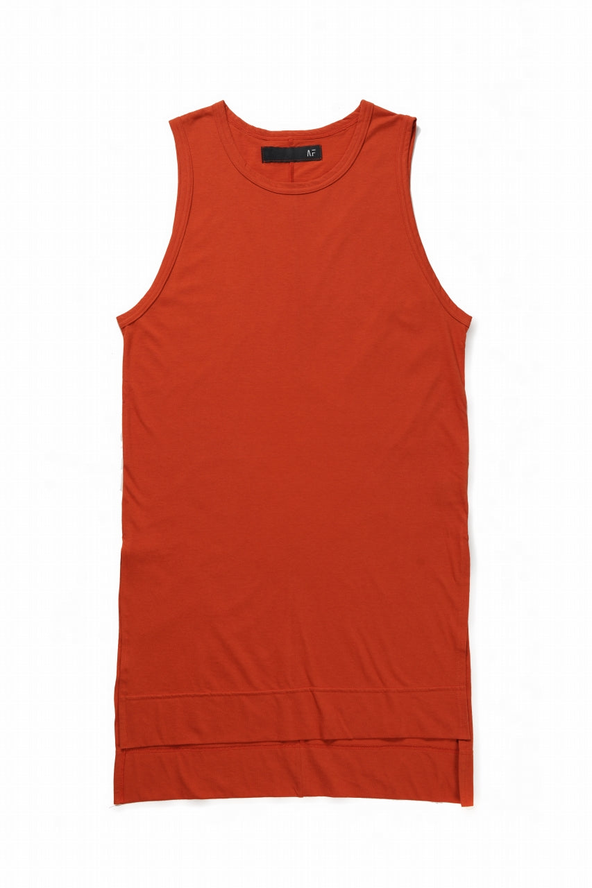 画像をギャラリービューアに読み込む, A.F ARTEFACT SQURECUT LONG TANK TOP (ORANGE)