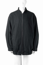 画像をギャラリービューアに読み込む, kujaku oversized zip-up blouson / J-811 (black)