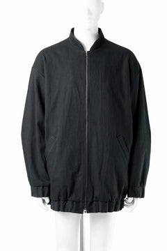 画像をギャラリービューアに読み込む, kujaku oversized zip-up blouson / J-811 (black)