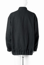 画像をギャラリービューアに読み込む, kujaku oversized zip-up blouson / J-811 (black)