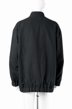 画像をギャラリービューアに読み込む, kujaku oversized zip-up blouson / J-811 (black)