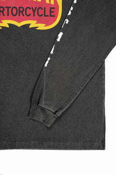 画像をギャラリービューアに読み込む, LASTMAN L/S PRINTED TEE -MOTORCYCLE- (BLACK)
