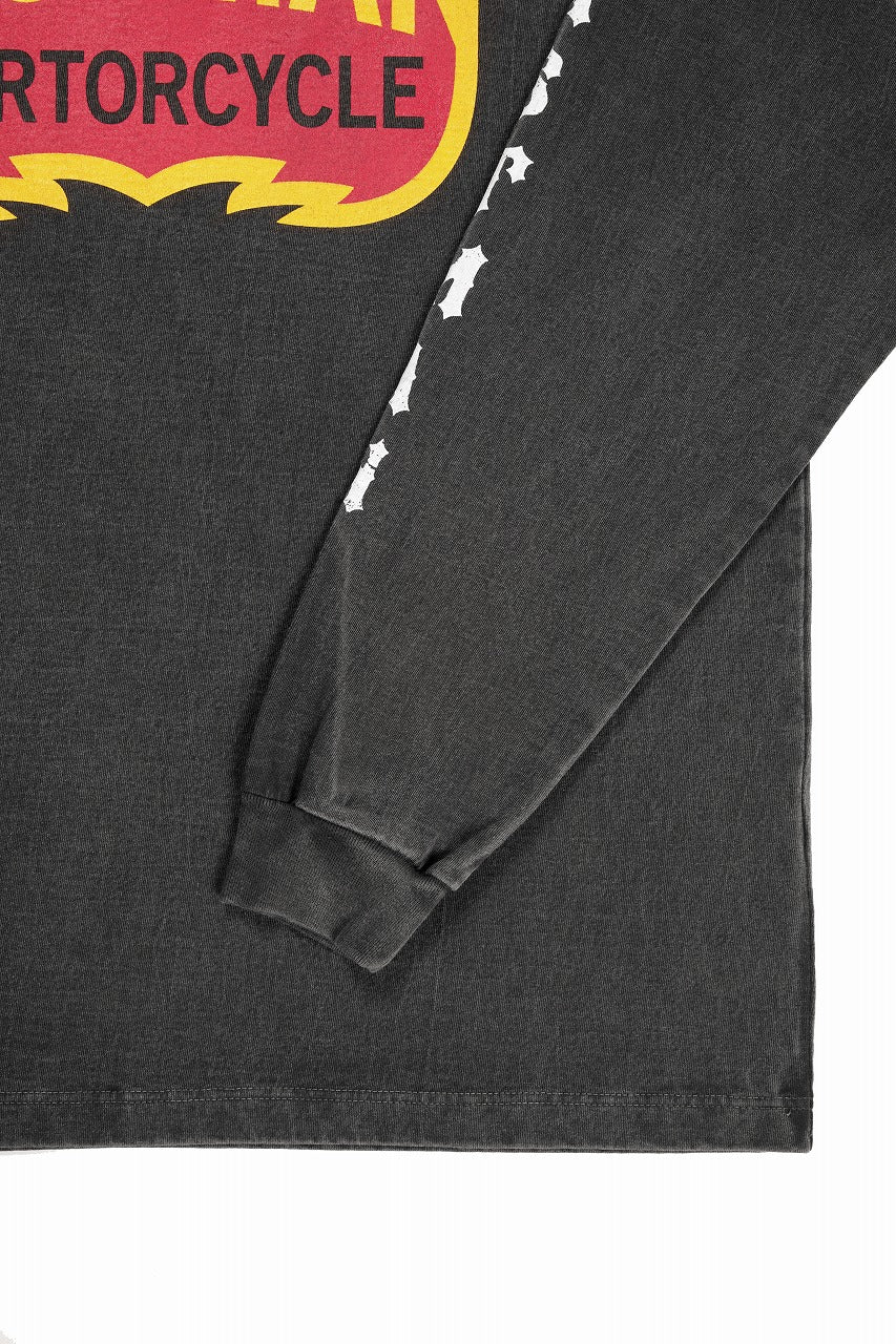 画像をギャラリービューアに読み込む, LASTMAN L/S PRINTED TEE -MOTORCYCLE- (BLACK)