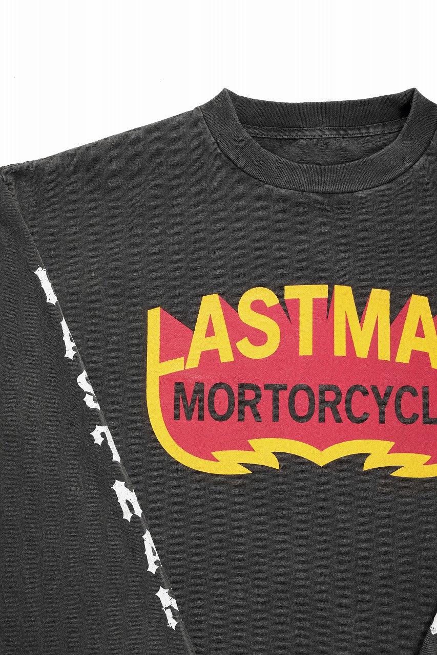 画像をギャラリービューアに読み込む, LASTMAN L/S PRINTED TEE -MOTORCYCLE- (BLACK)