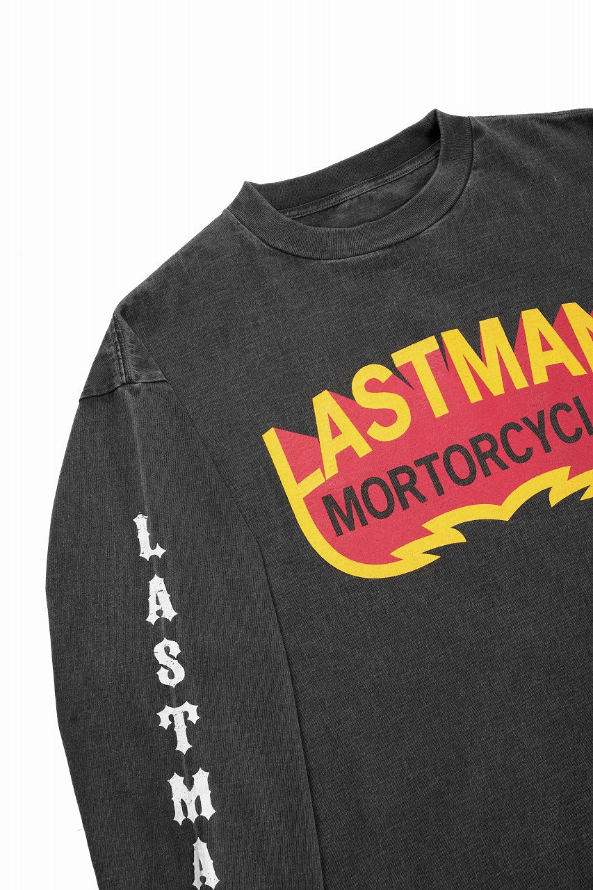 画像をギャラリービューアに読み込む, LASTMAN L/S PRINTED TEE -MOTORCYCLE- (BLACK)
