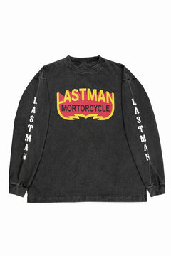 画像をギャラリービューアに読み込む, LASTMAN L/S PRINTED TEE -MOTORCYCLE- (BLACK)