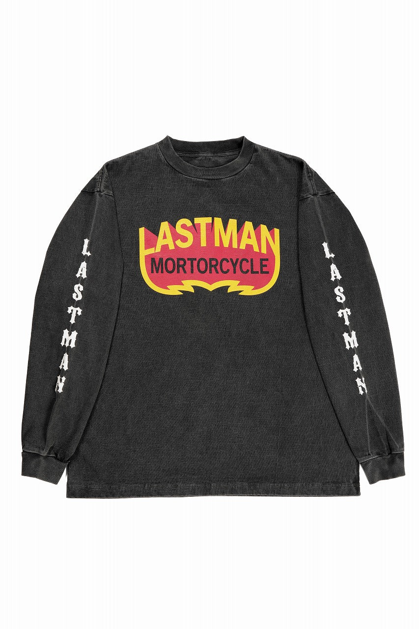 画像をギャラリービューアに読み込む, LASTMAN L/S PRINTED TEE -MOTORCYCLE- (BLACK)