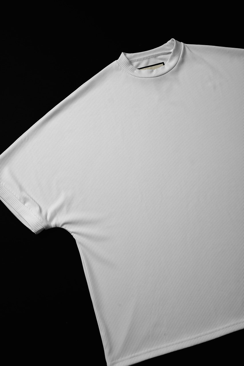 画像をギャラリービューアに読み込む, N/07 DOLMAN SHORT SLEEVE TEE / AQUASUITING THICK RIB (WHITE)