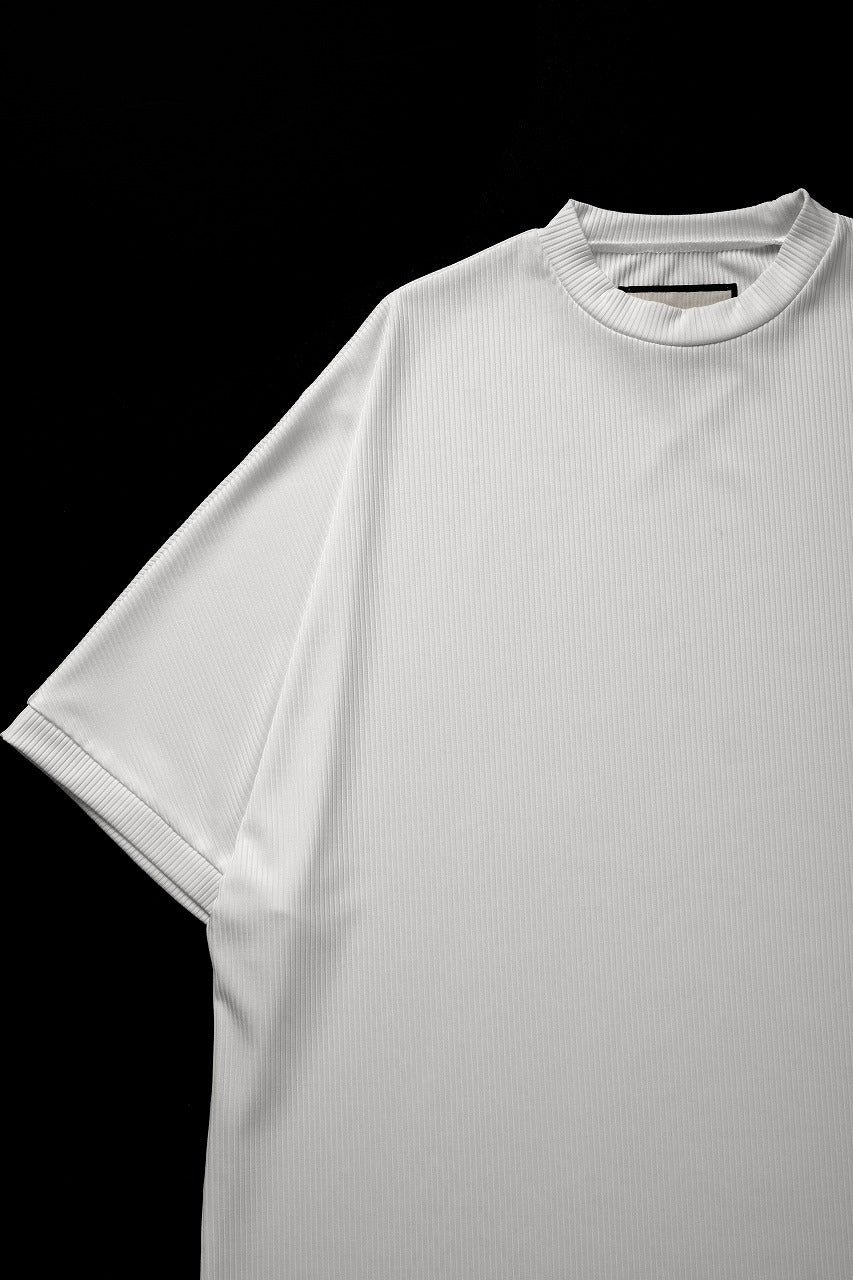 画像をギャラリービューアに読み込む, N/07 DOLMAN SHORT SLEEVE TEE / AQUASUITING THICK RIB (WHITE)