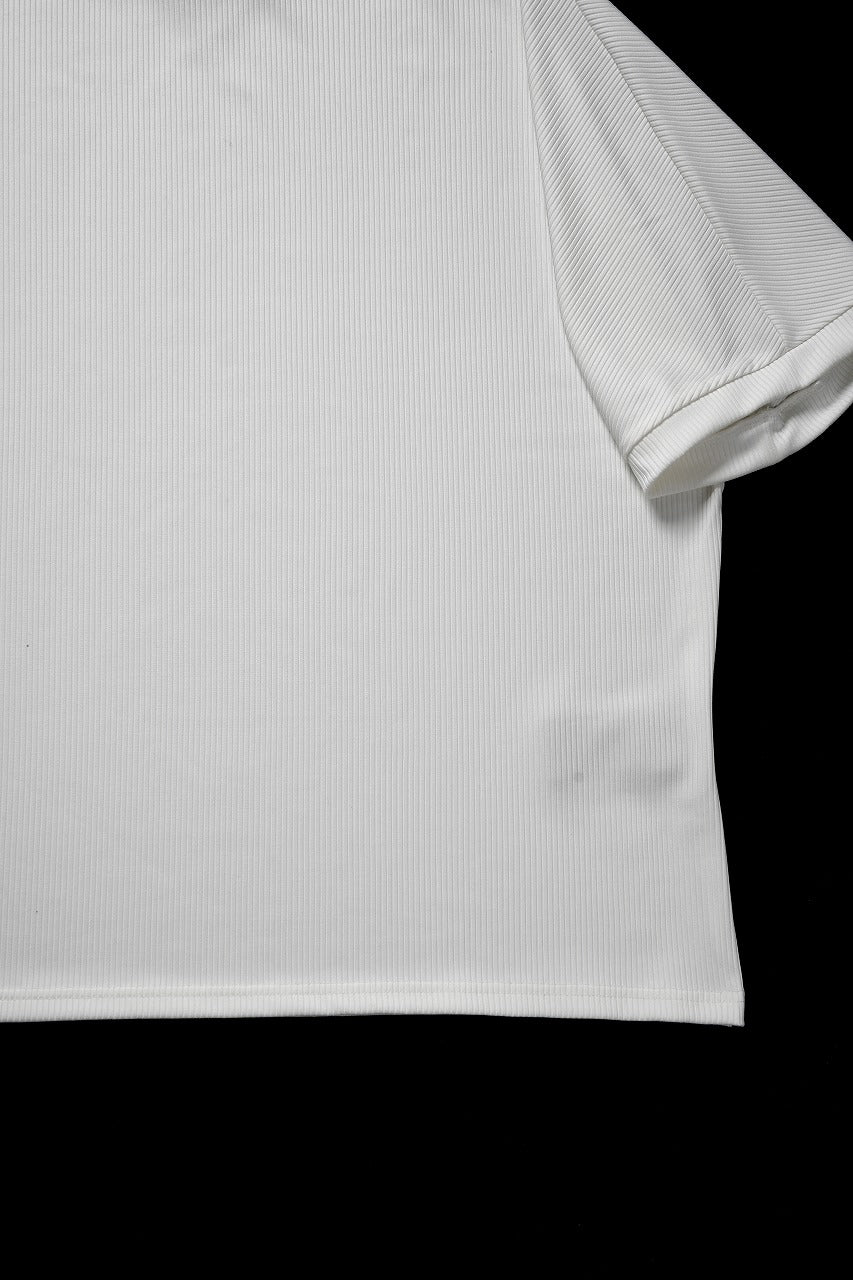 画像をギャラリービューアに読み込む, N/07 DOLMAN SHORT SLEEVE TEE / AQUASUITING THICK RIB (WHITE)