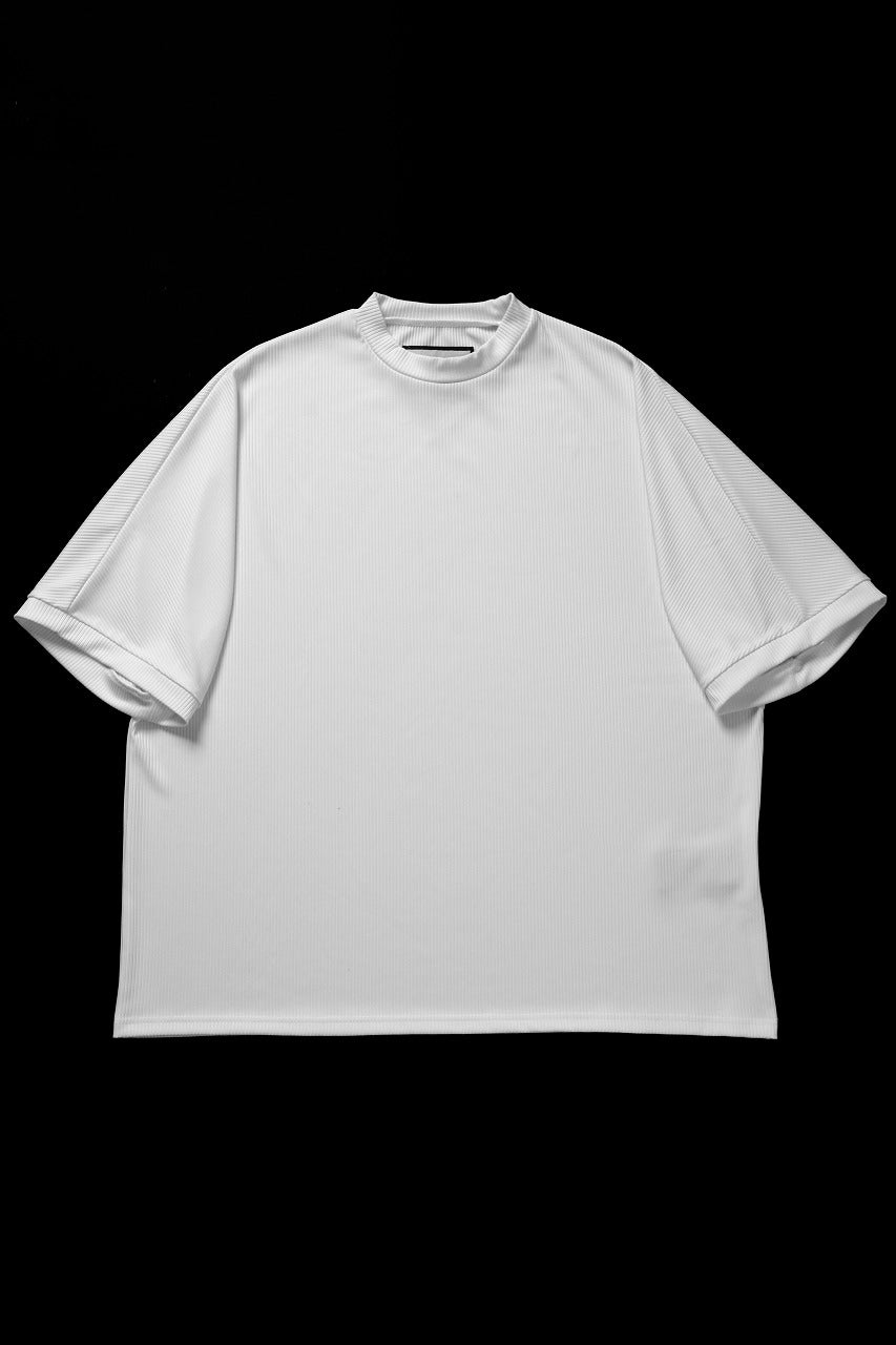 画像をギャラリービューアに読み込む, N/07 DOLMAN SHORT SLEEVE TEE / AQUASUITING THICK RIB (WHITE)