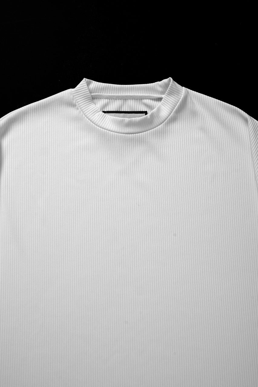 画像をギャラリービューアに読み込む, N/07 DOLMAN SHORT SLEEVE TEE / AQUASUITING THICK RIB (WHITE)