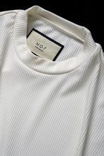 画像をギャラリービューアに読み込む, N/07 DOLMAN SHORT SLEEVE TEE / AQUASUITING THICK RIB (WHITE)