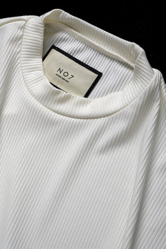 画像をギャラリービューアに読み込む, N/07 DOLMAN SHORT SLEEVE TEE / AQUASUITING THICK RIB (WHITE)