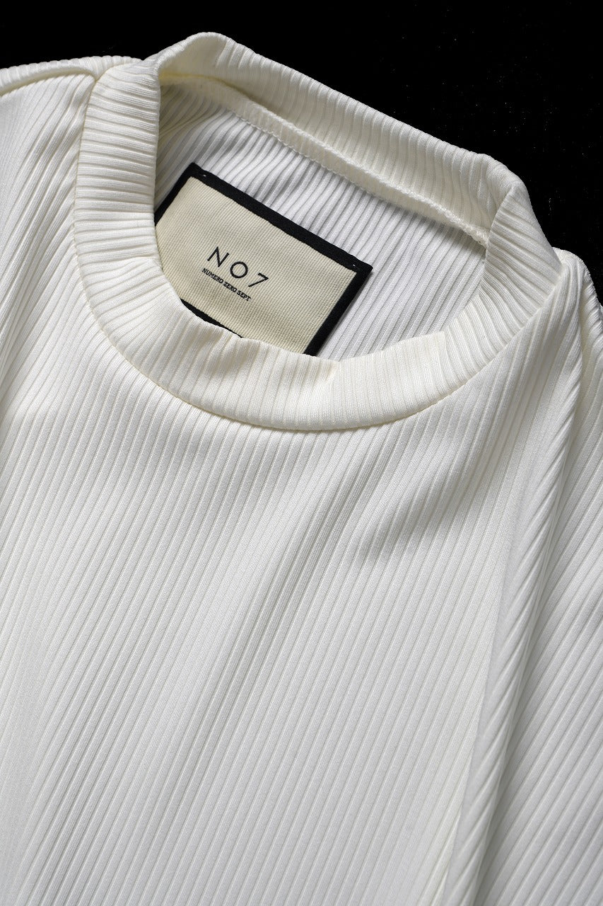 画像をギャラリービューアに読み込む, N/07 DOLMAN SHORT SLEEVE TEE / AQUASUITING THICK RIB (WHITE)