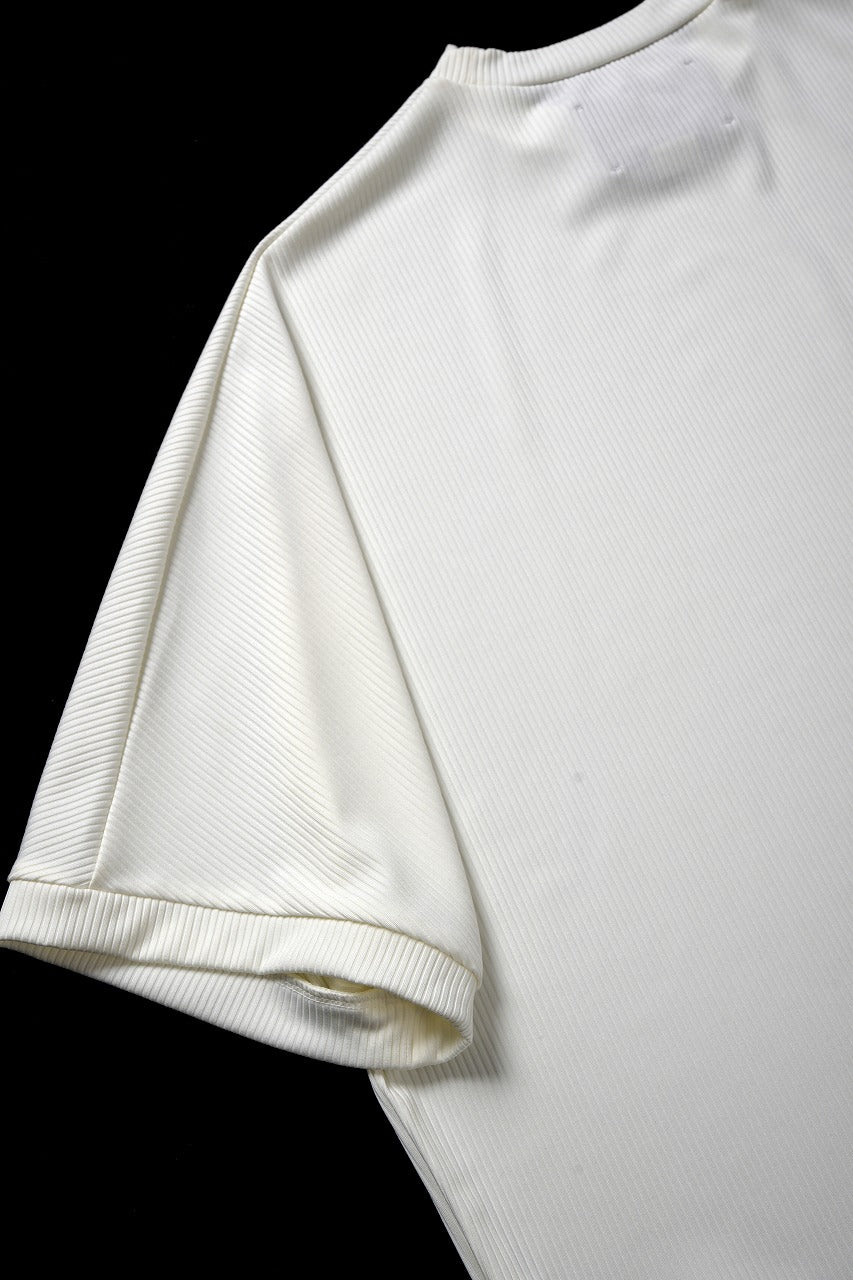 画像をギャラリービューアに読み込む, N/07 DOLMAN SHORT SLEEVE TEE / AQUASUITING THICK RIB (WHITE)
