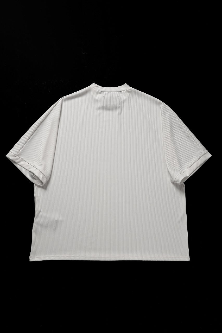画像をギャラリービューアに読み込む, N/07 DOLMAN SHORT SLEEVE TEE / AQUASUITING THICK RIB (WHITE)
