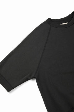 画像をギャラリービューアに読み込む, N/07 exclusive RAGLAN SHORT SLEEVE TOPS / US DRY TERRY (BLACK)