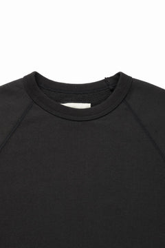 画像をギャラリービューアに読み込む, N/07 exclusive RAGLAN SHORT SLEEVE TOPS / US DRY TERRY (BLACK)
