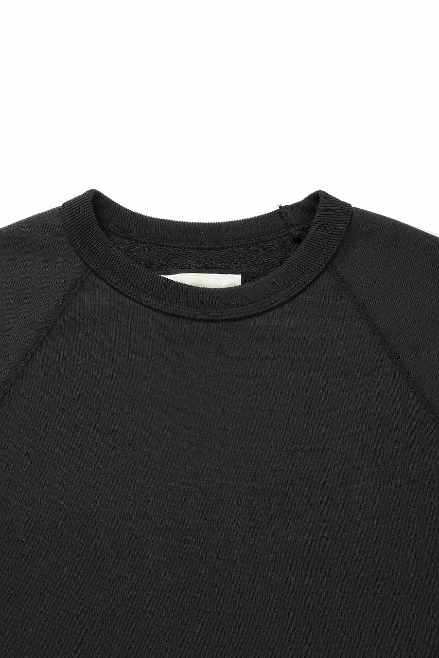 画像をギャラリービューアに読み込む, N/07 exclusive RAGLAN SHORT SLEEVE TOPS / US DRY TERRY (BLACK)