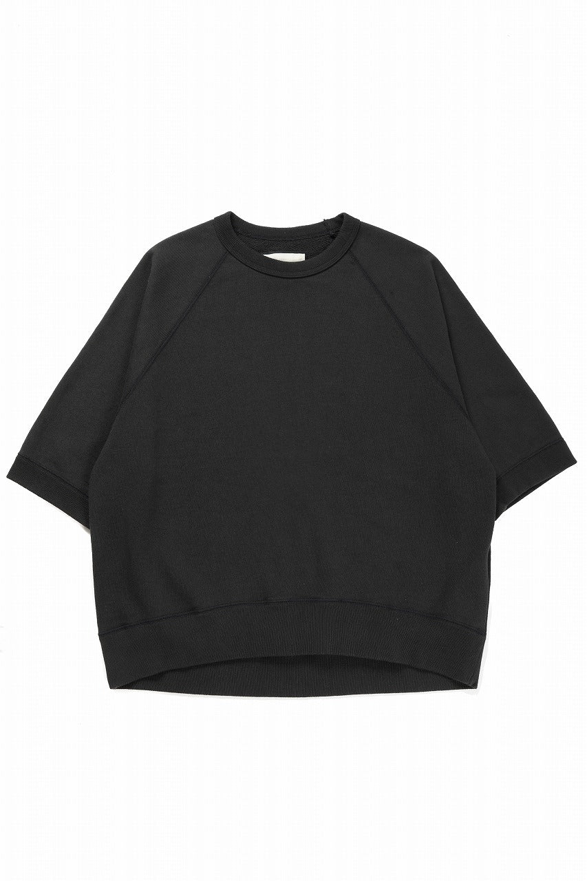 画像をギャラリービューアに読み込む, N/07 exclusive RAGLAN SHORT SLEEVE TOPS / US DRY TERRY (BLACK)