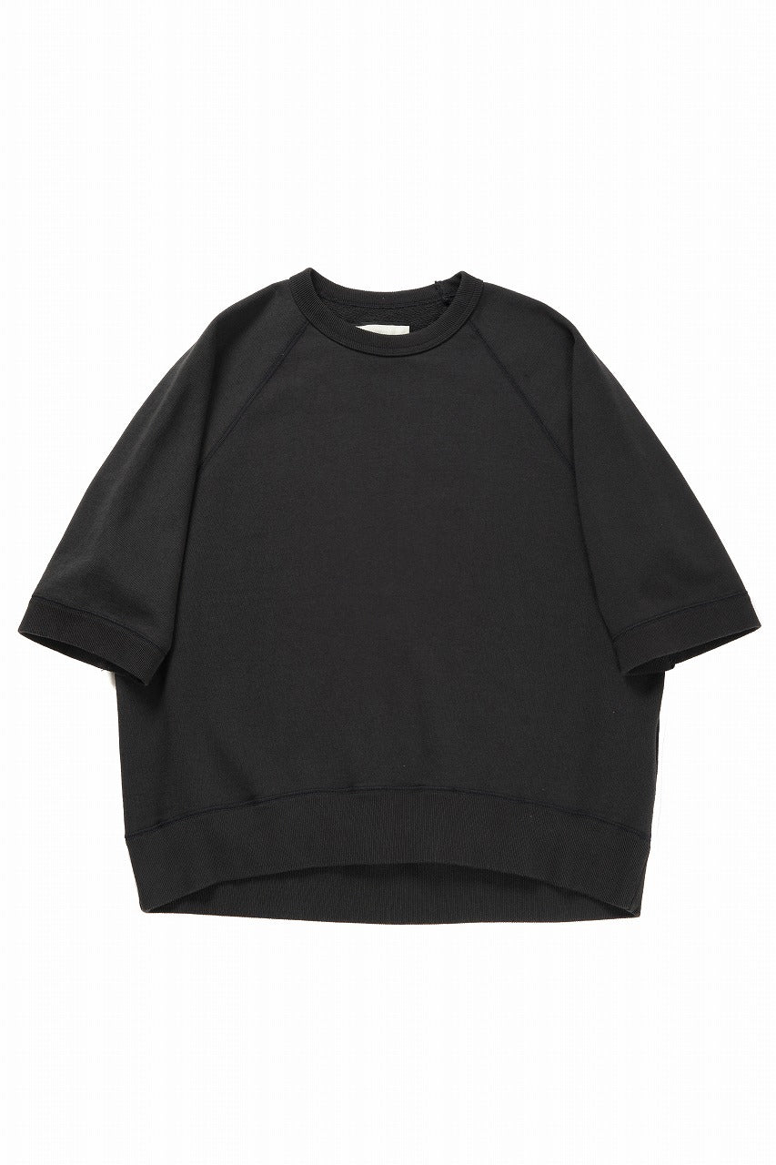 画像をギャラリービューアに読み込む, N/07 exclusive RAGLAN SHORT SLEEVE TOPS / US DRY TERRY (BLACK)