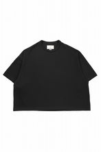 画像をギャラリービューアに読み込む, N/07 OVERSIZE TOP / RIBBED CARDBOARD KNIT JERSEY (BLACK)