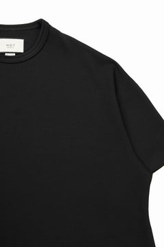 画像をギャラリービューアに読み込む, N/07 OVERSIZE TOP / RIBBED CARDBOARD KNIT JERSEY (BLACK)