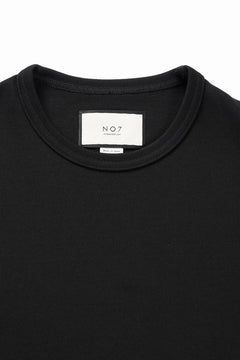 画像をギャラリービューアに読み込む, N/07 OVERSIZE TOP / RIBBED CARDBOARD KNIT JERSEY (BLACK)