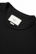 画像をギャラリービューアに読み込む, N/07 OVERSIZE TOP / RIBBED CARDBOARD KNIT JERSEY (BLACK)