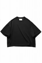 画像をギャラリービューアに読み込む, N/07 OVERSIZE TOP / RIBBED CARDBOARD KNIT JERSEY (BLACK)