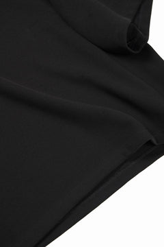 画像をギャラリービューアに読み込む, N/07 OVERSIZE TOP / RIBBED CARDBOARD KNIT JERSEY (BLACK)