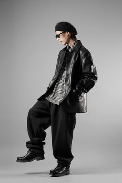 画像をギャラリービューアに読み込む, Y's for men x MASSES LEATHER CAR COAT / MA HORSE LEATHER (BLACK)