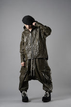 画像をギャラリービューアに読み込む, A.F ARTEFACT HOODED ZIPPER BLOUSON / WASHER SYNTHETIC LEATHER (KHAKI)