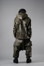 画像をギャラリービューアに読み込む, A.F ARTEFACT DROPCLOTCH WIDE PANTS / WASHER SYNTHETIC LEATHER (KHAKI)