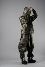 画像をギャラリービューアに読み込む, A.F ARTEFACT DROPCLOTCH WIDE PANTS / WASHER SYNTHETIC LEATHER (KHAKI)