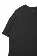 画像をギャラリービューアに読み込む, A.F ARTEFACT OVER SIZE FIT S/S TOP / HONEY COMB WAFFLE KNIT JERSEY (BLACK)