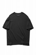 画像をギャラリービューアに読み込む, A.F ARTEFACT OVER SIZE FIT S/S TOP / HONEY COMB WAFFLE KNIT JERSEY (BLACK)