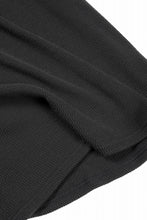 画像をギャラリービューアに読み込む, A.F ARTEFACT OVER SIZE FIT S/S TOP / HONEY COMB WAFFLE KNIT JERSEY (BLACK)